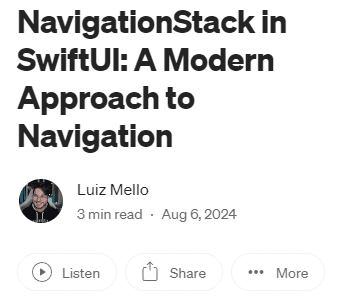 NavigationStack in SwiftUI: A Modern Approach to Navigation